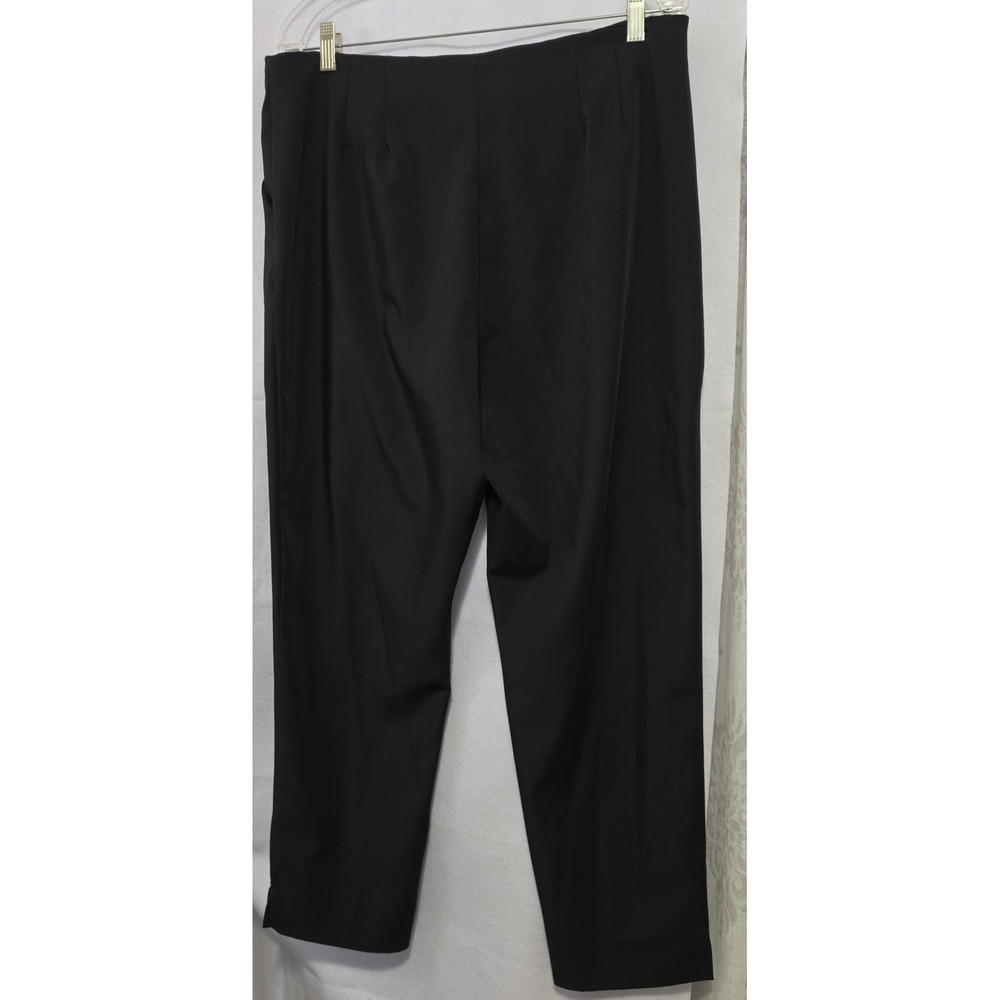 Worthington Black Straight Leg Ankle Dress Pants Womens Size 16 76597-4 - Picture 4 of 7